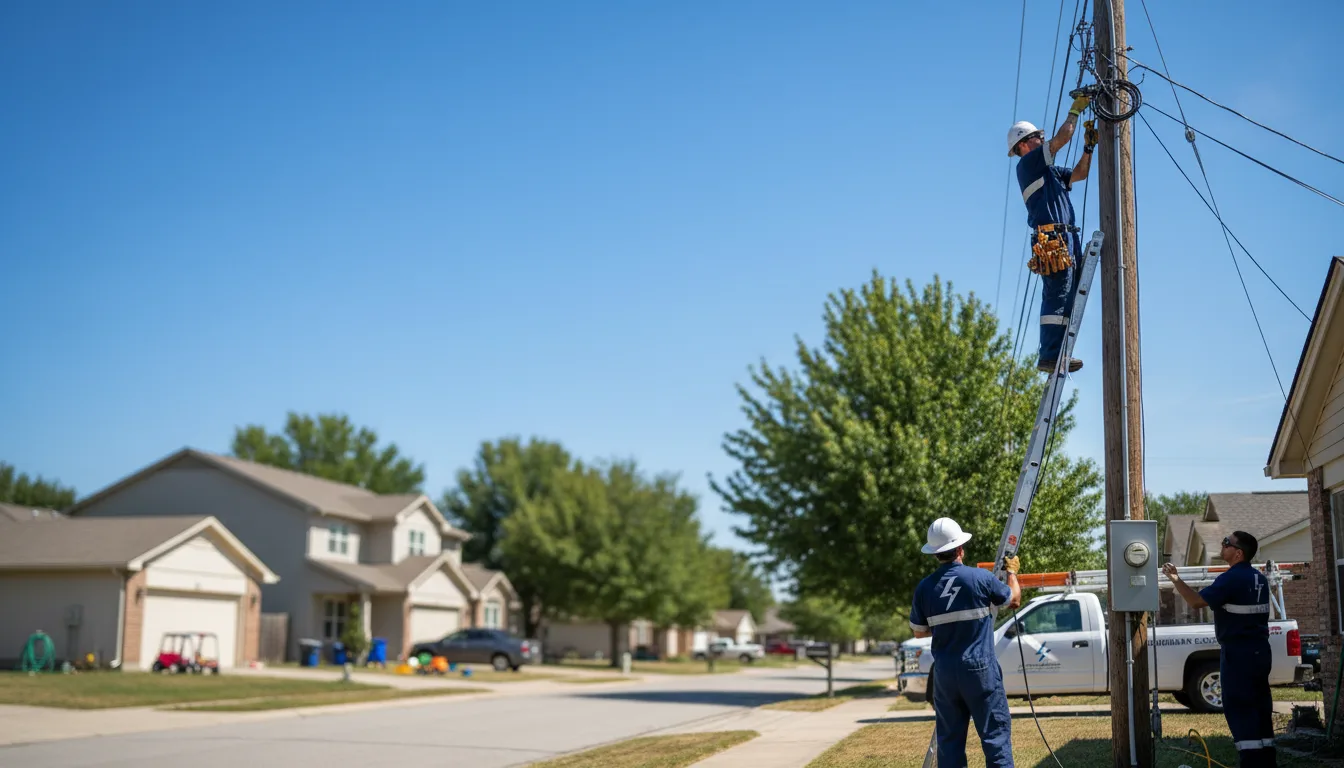Residential electrician providing installation services in Wood, SD